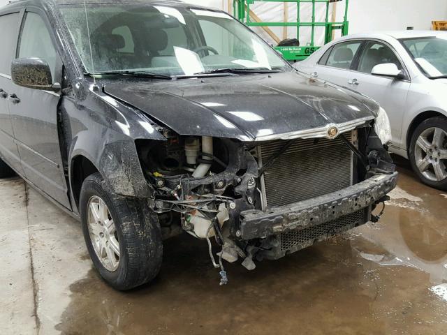 2A8HR54P38R782513 - 2008 CHRYSLER TOWN & COU BLACK photo 10