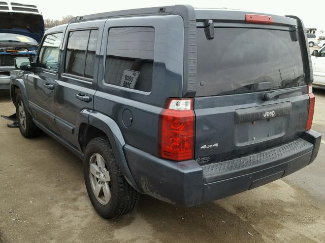 1J8HG48K38C131955 - 2008 JEEP COMMANDER 蓝色 照片 3