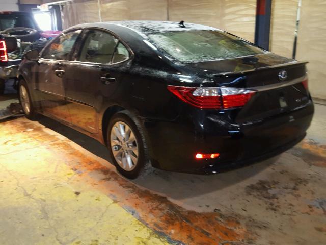 JTHBW1GGXE2063388 - 2014 LEXUS ES 300H BLACK photo 3