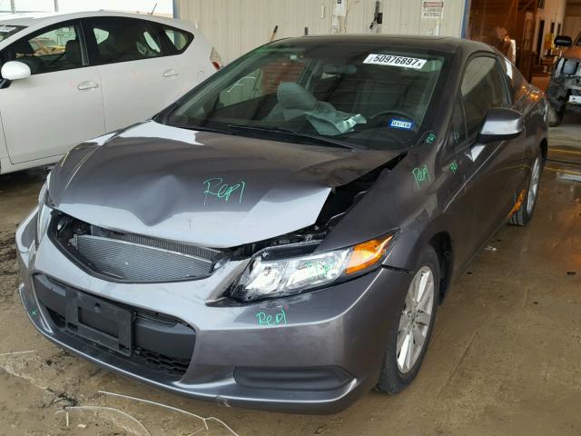 2HGFG3B8XCH515096 - 2012 HONDA CIVIC EX GRAY photo 2