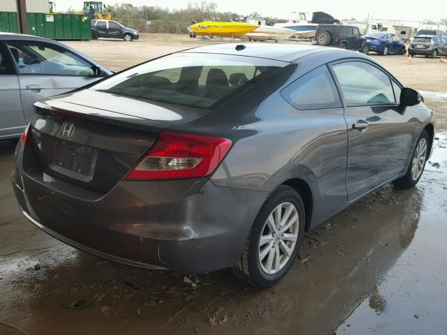 2HGFG3B8XCH515096 - 2012 HONDA CIVIC EX ნაცრისფერი ფოტო 4