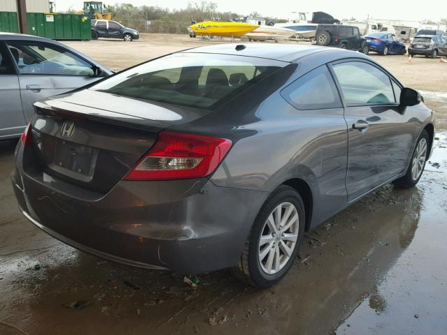 2HGFG3B8XCH515096 - 2012 HONDA CIVIC EX GRAY photo 4