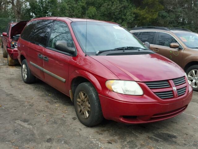 1D4GP24R87B116823 - 2007 DODGE GRAND CARA RED photo 1