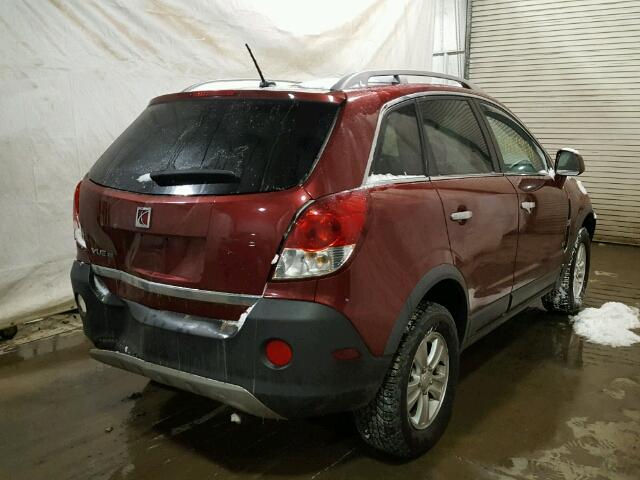 3GSCL33PX8S686345 - 2008 SATURN VUE XE RED photo 4