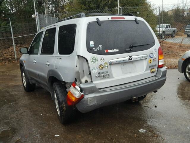 4F2YU09122KM44412 - 2002 MAZDA TRIBUTE LX GRAY photo 3