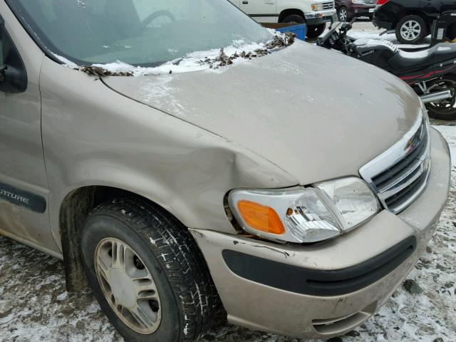 1GNDX03E51D288023 - 2001 CHEVROLET VENTURE BROWN photo 9