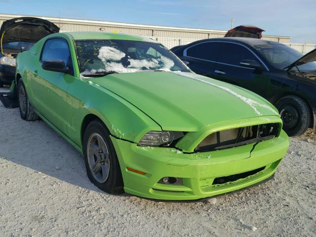 1ZVBP8AM6E5319849 - 2014 FORD MUSTANG GREEN photo 1