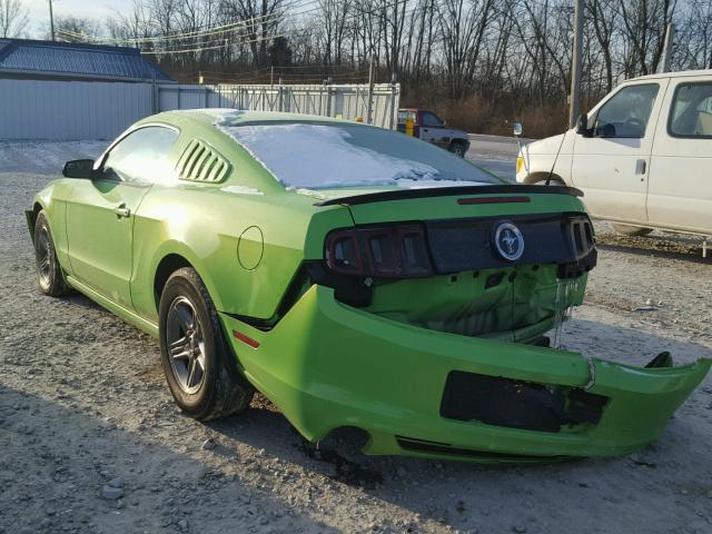 1ZVBP8AM6E5319849 - 2014 FORD MUSTANG GREEN photo 3