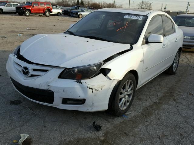 JM1BK323781778474 - 2008 MAZDA 3 S WHITE photo 2