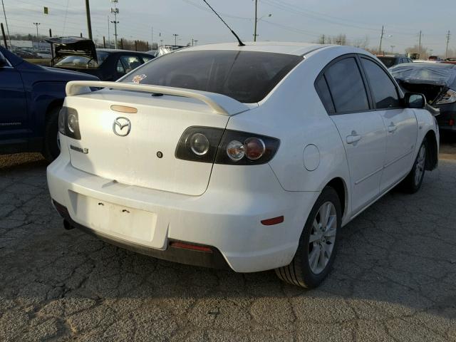 JM1BK323781778474 - 2008 MAZDA 3 S WHITE photo 4