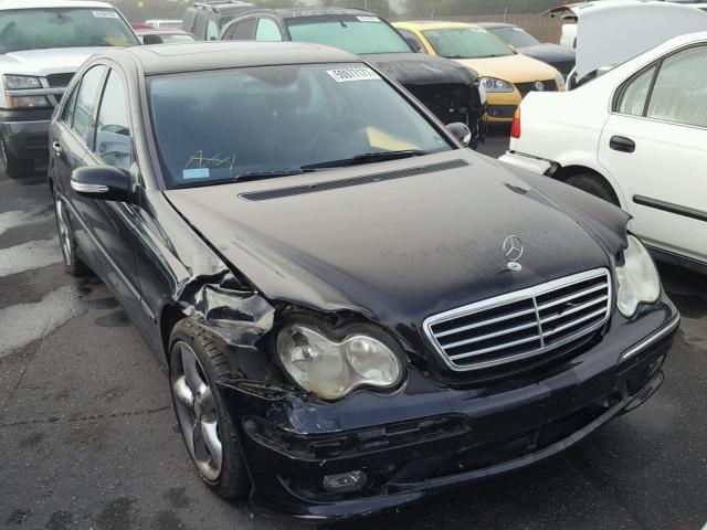 WDBRF52H96A899593 - 2006 MERCEDES-BENZ C GENERATI BLACK photo 1