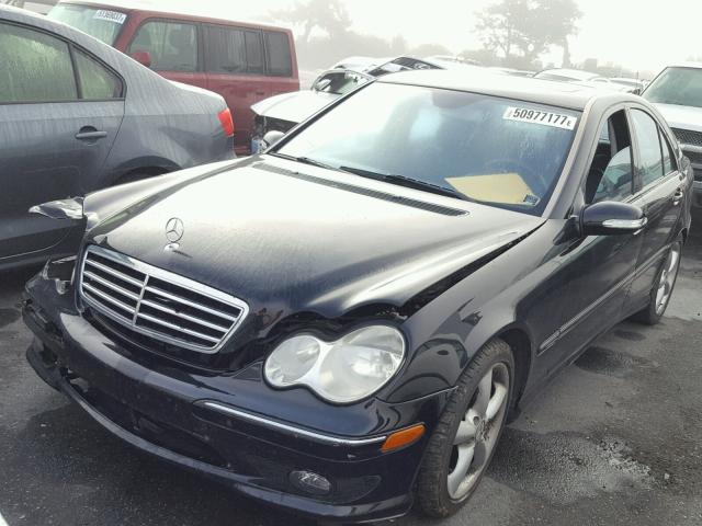 WDBRF52H96A899593 - 2006 MERCEDES-BENZ C GENERATI BLACK photo 2