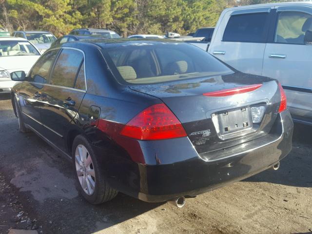 1HGCM66497A080404 - 2007 HONDA ACCORD SE BLACK photo 3