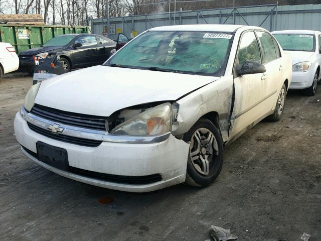 1G1ZS52F55F283735 - 2005 CHEVROLET MALIBU WHITE photo 2