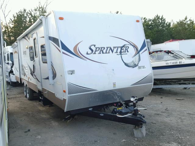 4YDT32327B1532840 - 2011 KEYSTONE SPRINTER WHITE photo 1