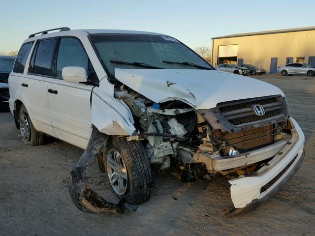 2HKYF184X4H592451 - 2004 HONDA PILOT EX WHITE photo 1