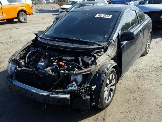 2HGFG12879H503551 - 2009 HONDA CIVIC EX BLACK photo 2