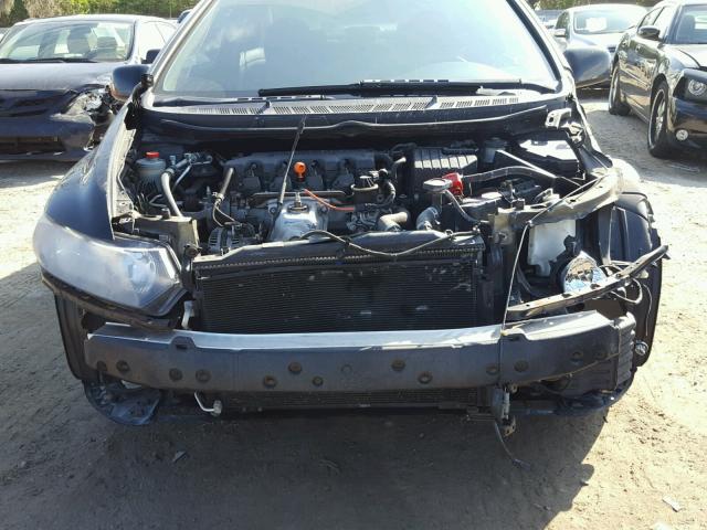 2HGFG12879H503551 - 2009 HONDA CIVIC EX BLACK photo 9