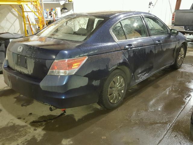 JHMCP26308C055272 - 2008 HONDA ACCORD LX BLUE photo 4