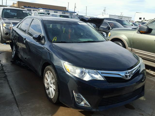 4T1BK1FK0CU504106 - 2012 TOYOTA CAMRY SE BLUE photo 1