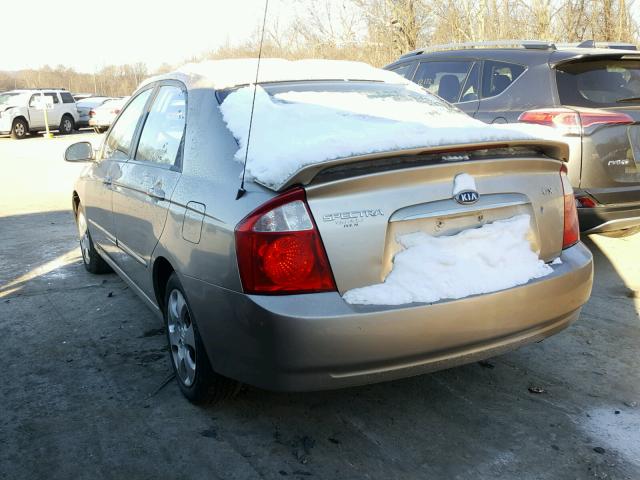 KNAFE121565356931 - 2006 KIA NEW SPECTR TAN photo 3