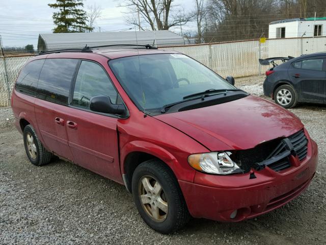 2D4GP44L36R668317 - 2006 DODGE GRAND CARA RED photo 1