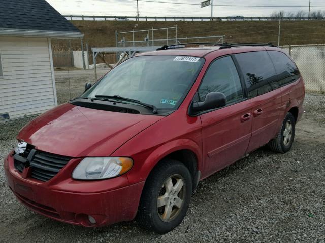 2D4GP44L36R668317 - 2006 DODGE GRAND CARA RED photo 2