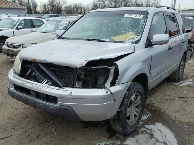 2HKYF18793H597813 - 2003 HONDA PILOT EXL SILVER photo 2