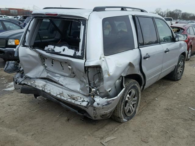 2HKYF18793H597813 - 2003 HONDA PILOT EXL SILVER photo 4