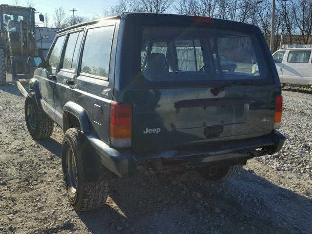 1J4FJ28S5WL251221 - 1998 JEEP CHEROKEE S GREEN photo 3