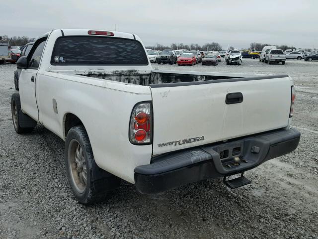 5TBJN32103S361381 - 2003 TOYOTA TUNDRA WHITE photo 3