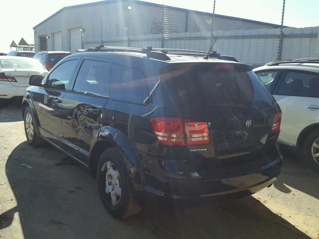 3D4GG47B39T590092 - 2009 DODGE JOURNEY SE BLACK photo 3