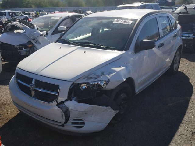 1B3HB48B67D168952 - 2007 DODGE CALIBER SX WHITE photo 2