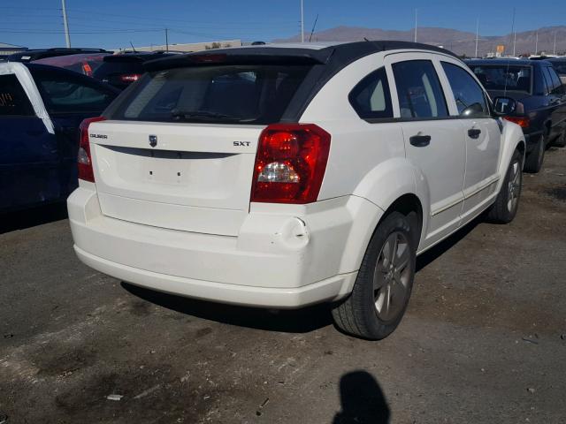 1B3HB48B67D168952 - 2007 DODGE CALIBER SX WHITE photo 4