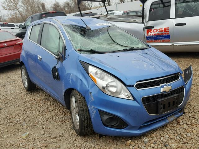 KL8CB6S98EC413482 - 2014 CHEVROLET SPARK LS BLUE photo 1