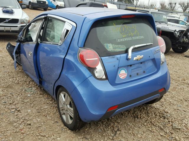 KL8CB6S98EC413482 - 2014 CHEVROLET SPARK LS BLUE photo 3