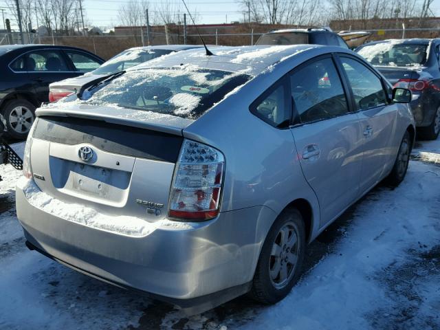 JTDKB20U867068421 - 2006 TOYOTA PRIUS SILVER photo 4