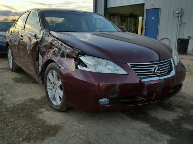 JTHBJ46G972148663 - 2007 LEXUS ES 350 MAROON photo 1