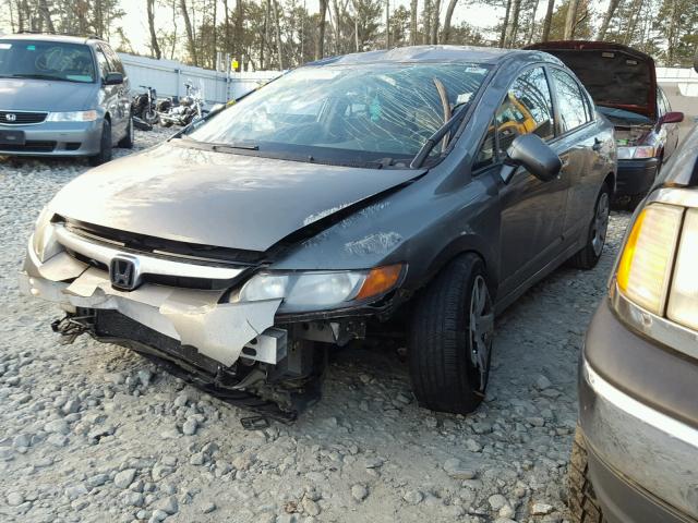 1HGFA16527L090407 - 2007 HONDA CIVIC LX GRAY photo 2