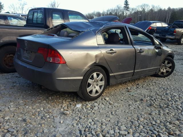 1HGFA16527L090407 - 2007 HONDA CIVIC LX GRAY photo 4