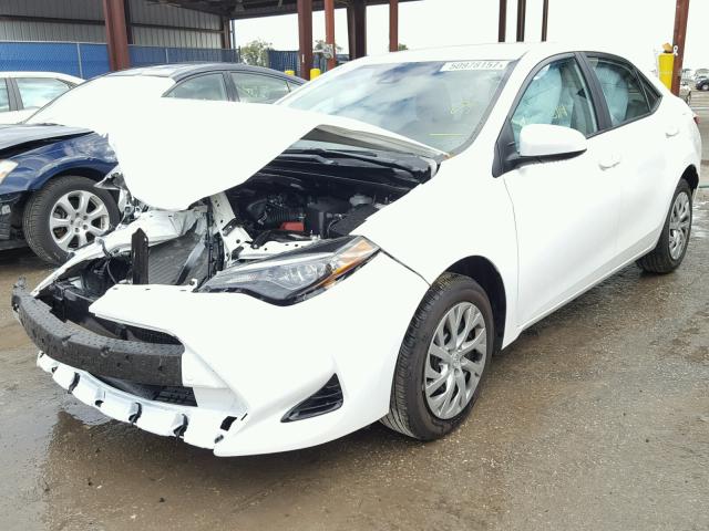 2T1BURHE2HC954302 - 2017 TOYOTA COROLLA L WHITE photo 2