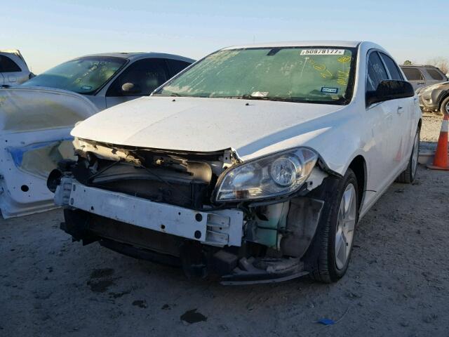 1G1ZA5EU6BF308408 - 2011 CHEVROLET MALIBU LS WHITE photo 2