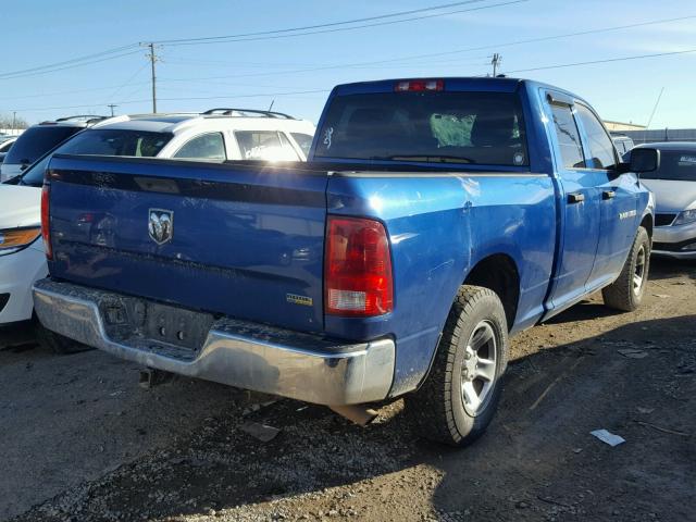 1D7RB1GP0BS689545 - 2011 DODGE RAM 1500 BLUE photo 4