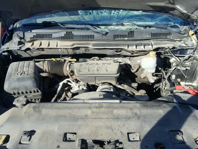 1D7RB1GP0BS689545 - 2011 DODGE RAM 1500 BLUE photo 7