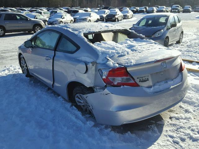 2HGFG3B00CH503100 - 2012 HONDA CIVIC EXL SILVER photo 3