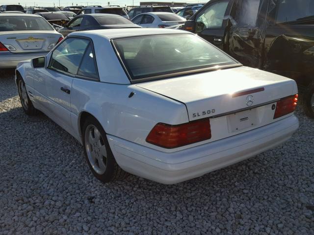 WDBFA67F2WF161376 - 1998 MERCEDES-BENZ SL 500 WHITE photo 3