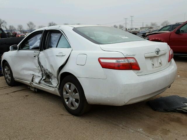 4T4BE46K78R039703 - 2008 TOYOTA CAMRY CE WHITE photo 3