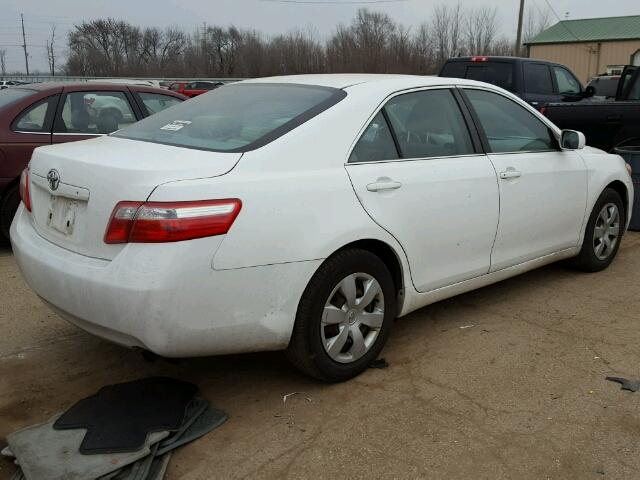 4T4BE46K78R039703 - 2008 TOYOTA CAMRY CE WHITE photo 4