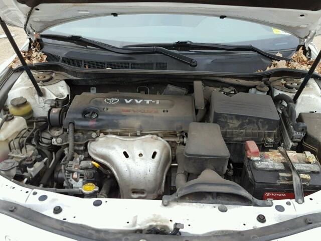 4T4BE46K78R039703 - 2008 TOYOTA CAMRY CE WHITE photo 7