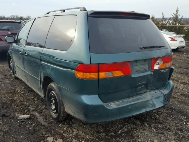 2HKRL18063H505976 - 2003 HONDA ODYSSEY EX GREEN photo 3